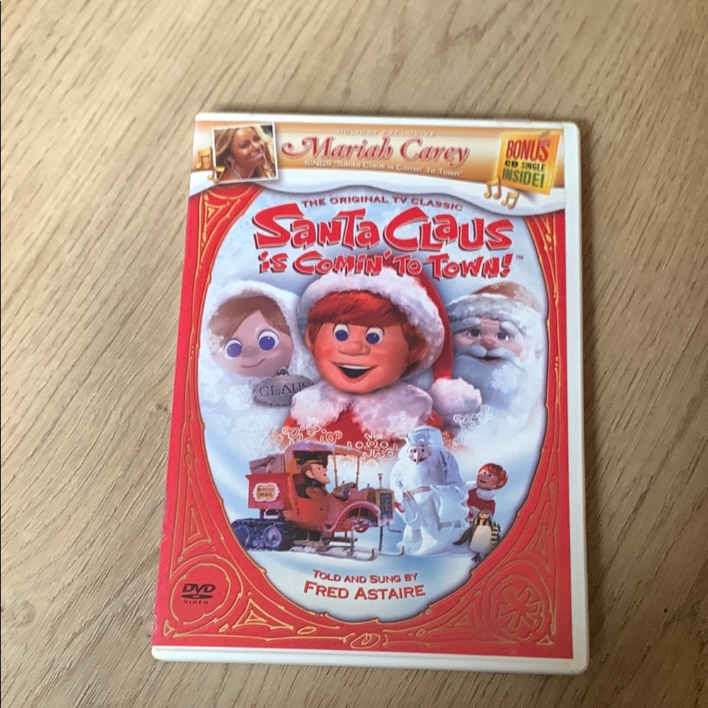 Mariah Carey and Santa Claus is Comin' to Town DVD - Red Cover